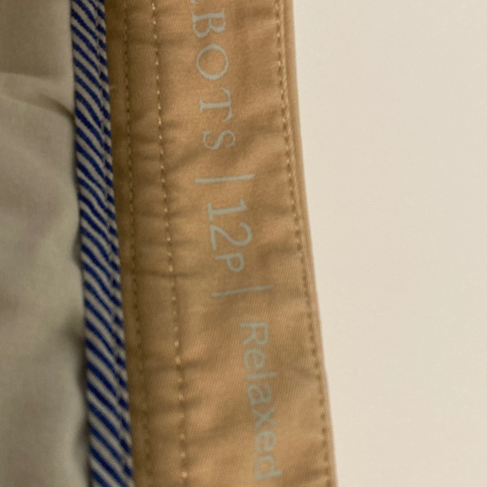 Talbots 12p relaxed chino khaki ankle pant Like new - Picture 4 of 4